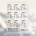 Step by Step Wudu Guide Sticker For Kids | Kids Room Wall Sticker