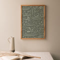 Arabic Alphabets Card - Without Frame Only Photo