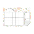 Floral Month Transparent Sticker Planner | With Dry Erase Marker