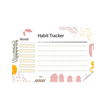 Habit Tracker Transparent Sticker Planner | With Dry Erase Marker
