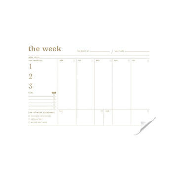 Reusable The Week Transparent Sticker Planner | With Dry Erase Marker