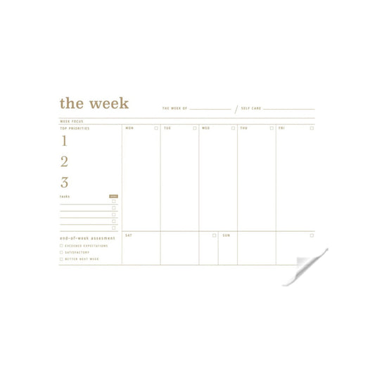 Reusable The Week Transparent Sticker Planner | With Dry Erase Marker