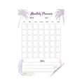 Monthly Planer Tropical Design Transparent Sticker Planner | With Dry Erase Marker