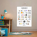 English Alphabets - Hanging Wall Art