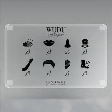 Wudu Steps Acrylic Frame | Buy Islamic Wall Decor